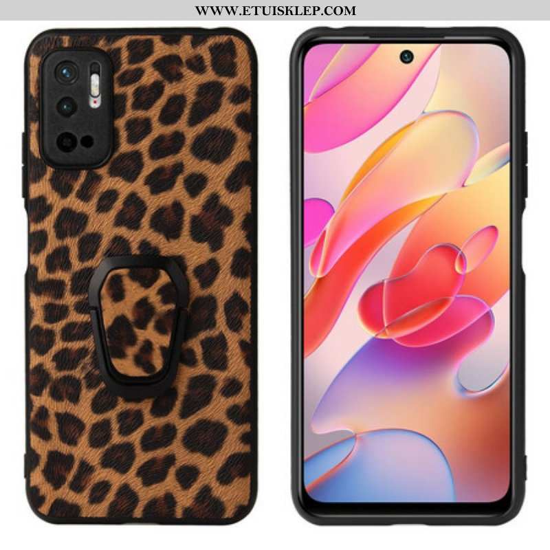 Etui do Poco M3 Pro 5G Wsparcie Leopard Ring